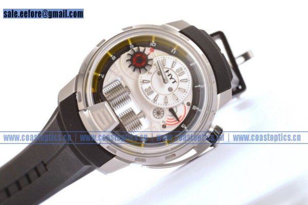 Perfect Replica HYT H1 Titanium Watch Steel 148-TT-11-GF-RU